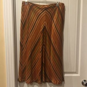 Gorgeous Chevron Print Preston &‎ York Midi Skirt Dark Academia Size 16